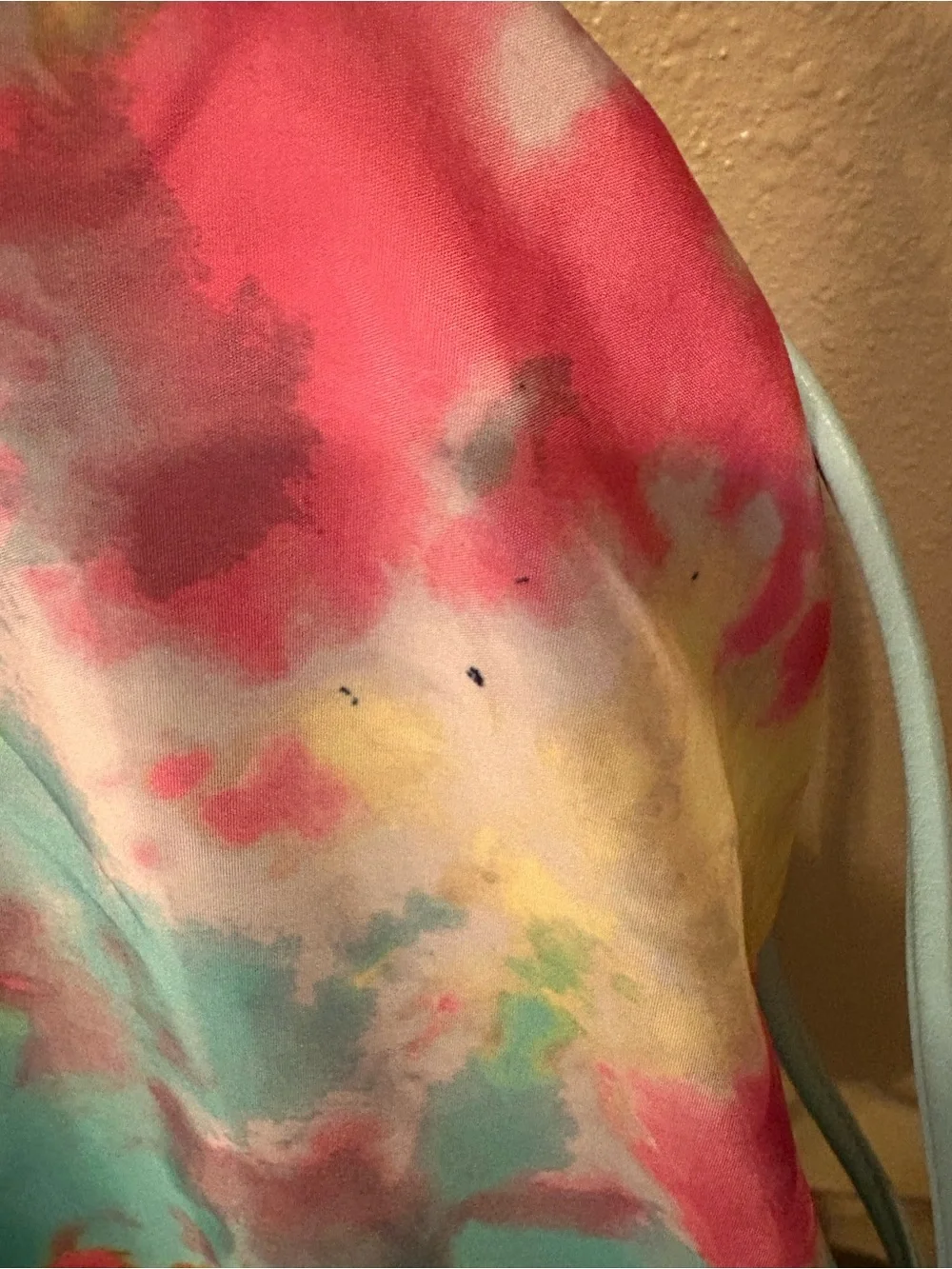 Tie-Dye Drawstring Women’s Backpack - Pastel Multi
